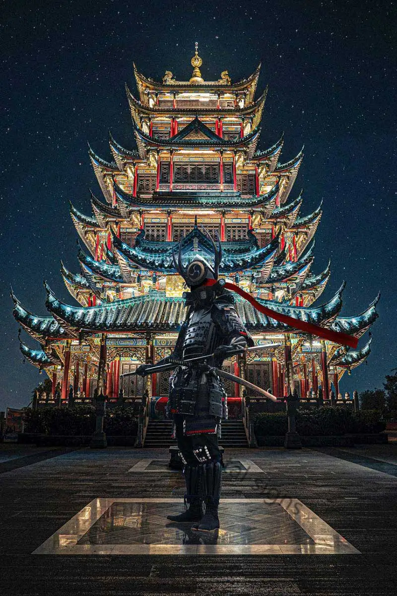 

Металлическая жестяная вывеска самурая, оловянные таблички, Настенный декор, украшение для комнаты, ретро винтажная неоновая вывеска для к...