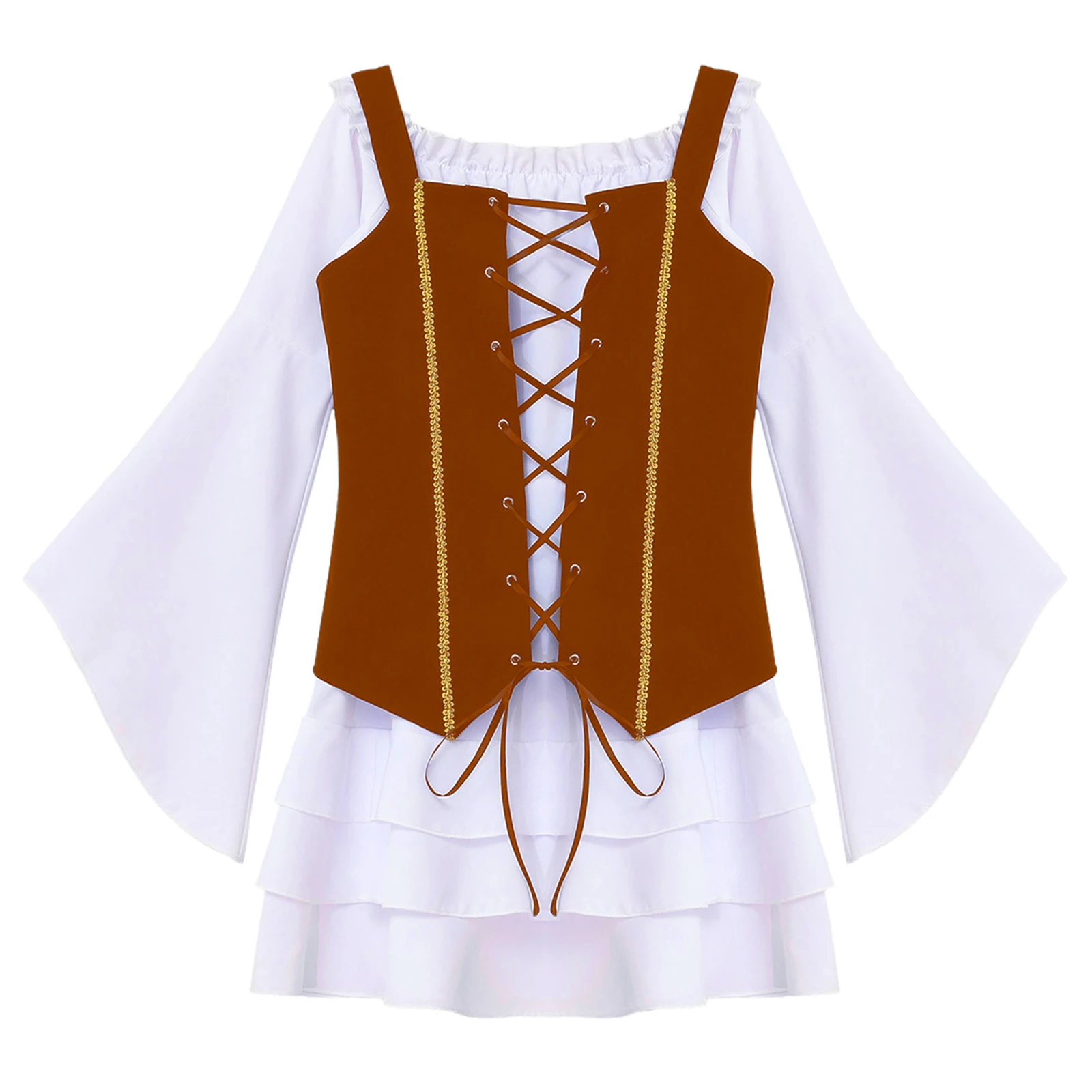 Женский костюм для косплея средневековой викторианской пиратской тематики