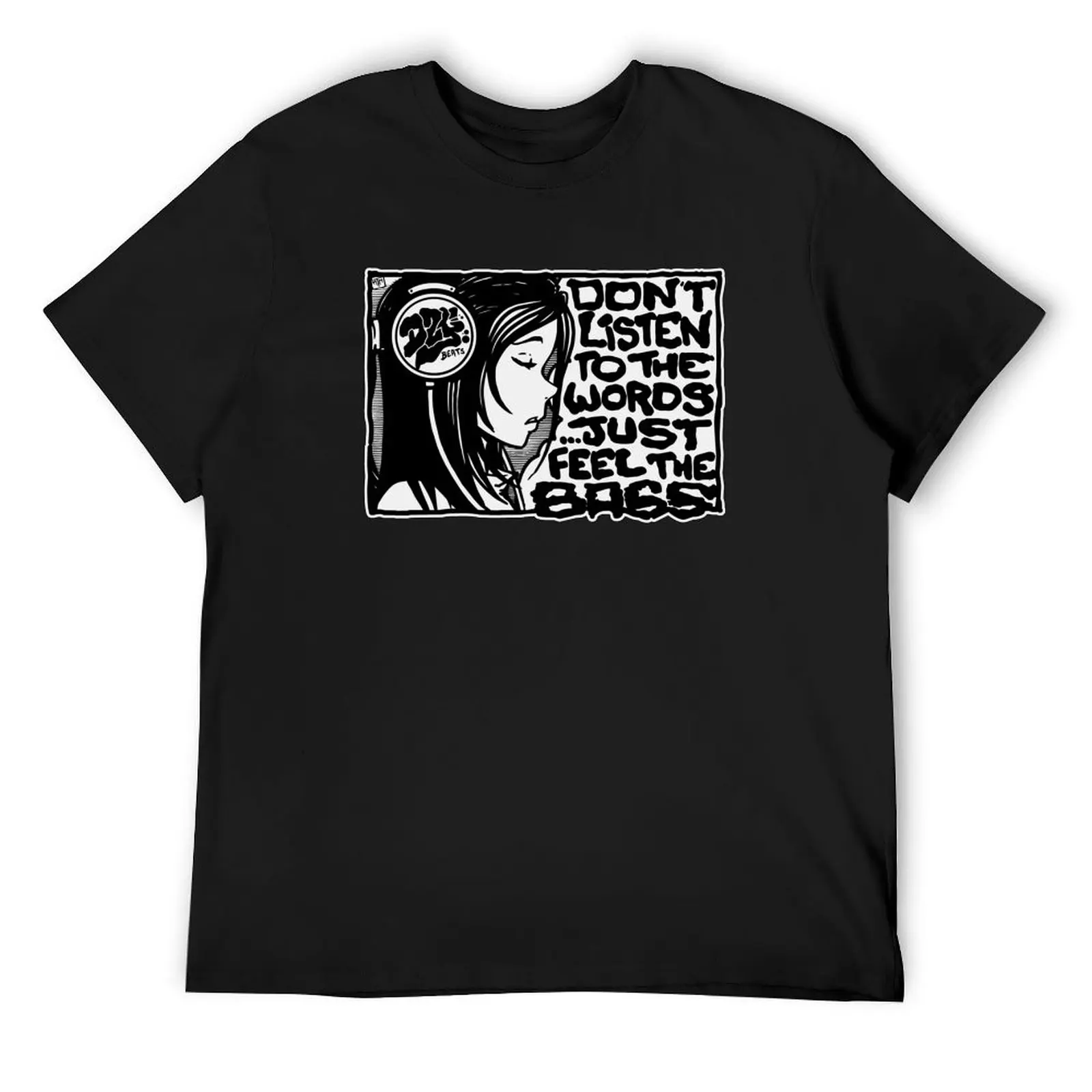 Футболка с наушниками Girl BnW футболка аниме большого размера рисунком винтажная