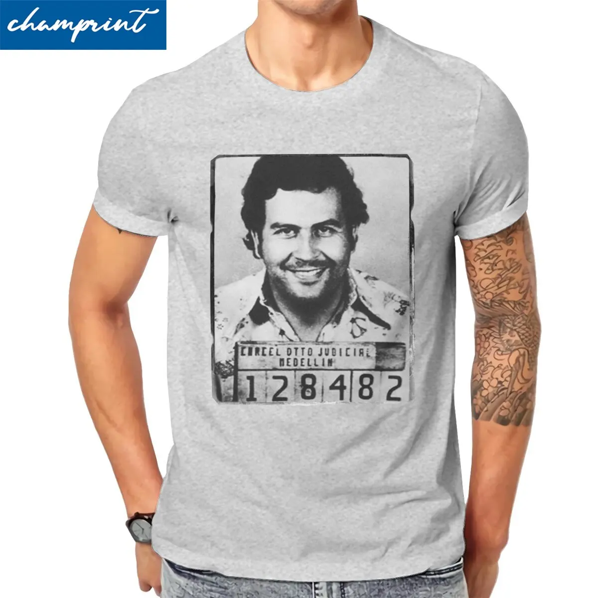 

Футболка мужская с круглым вырезом, 100% хлопок, с коротким рукавом