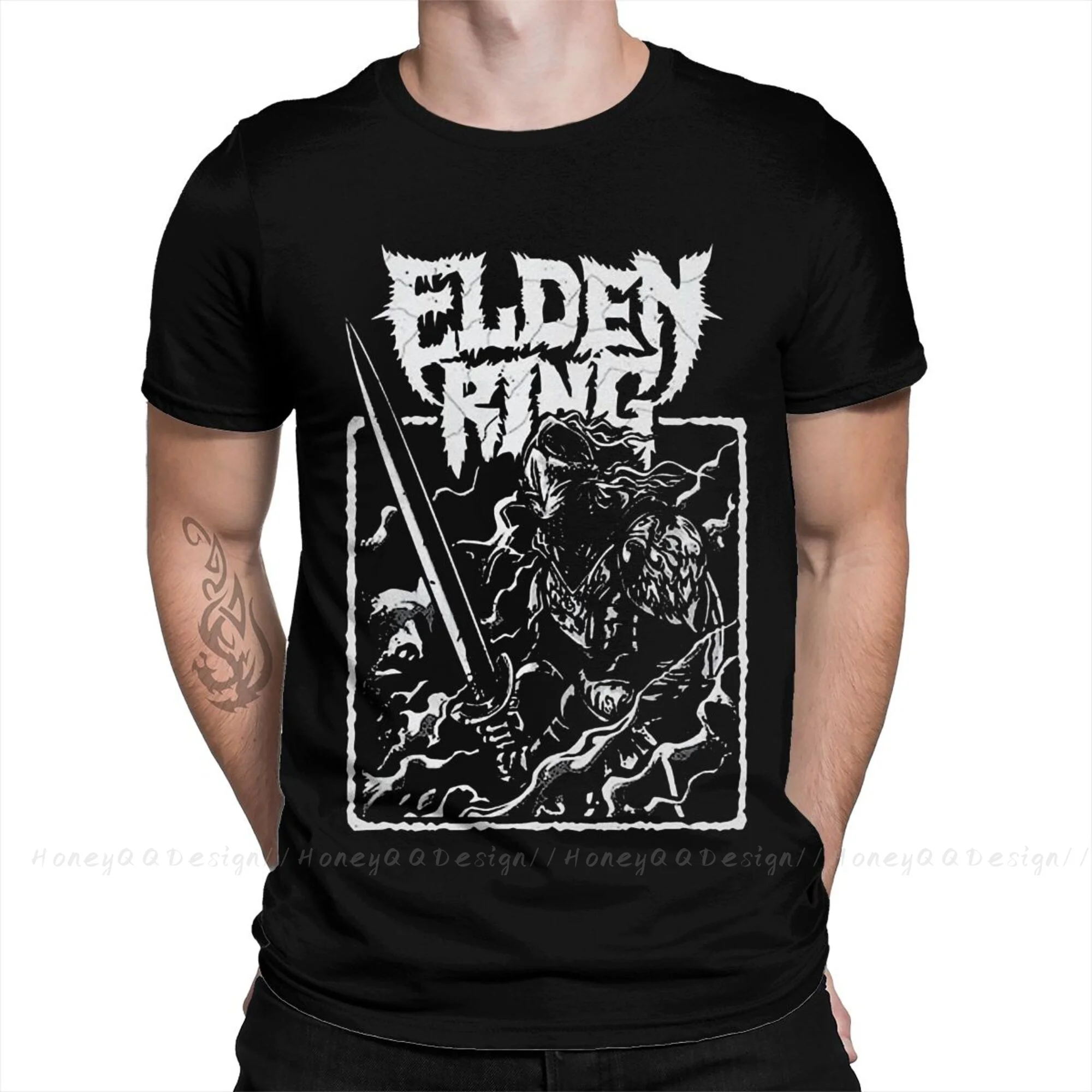 

Мужская футболка из натурального хлопка, с коротким рукавом