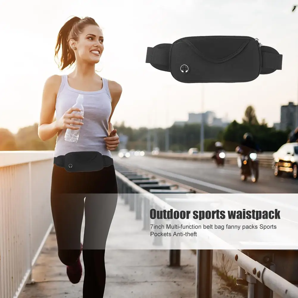 

Hot Sale Running Bags Multi-function Running Waist Bag Gym Fitness Fanny Pack 6.5 inch Phone Belt Bag for Men Women