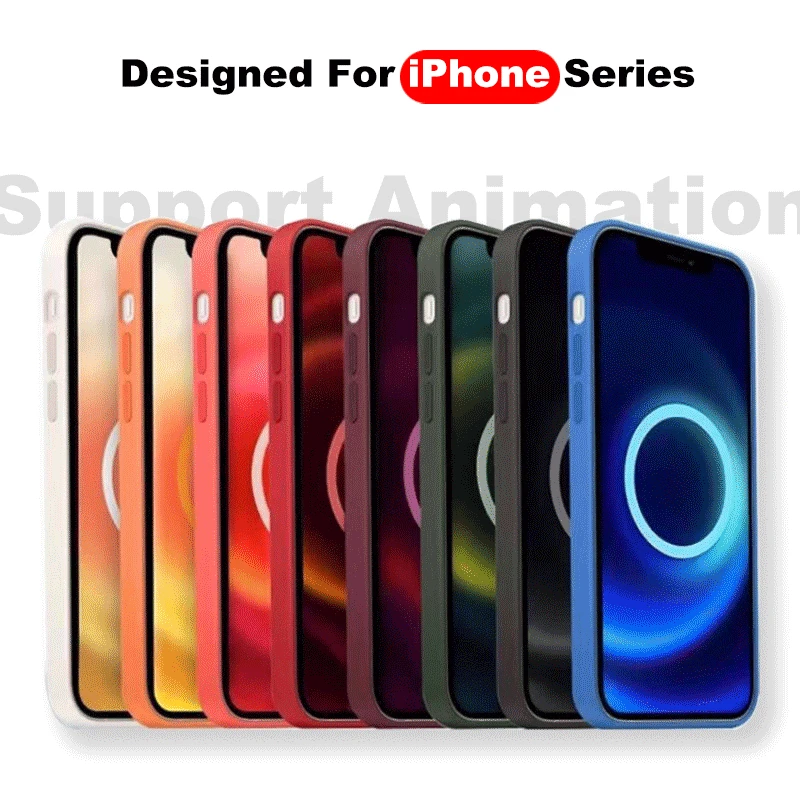 

Чехол Magsafe с анимацией для iphone 12 Pro Max Mini, полный Объемный дизайн объектива
