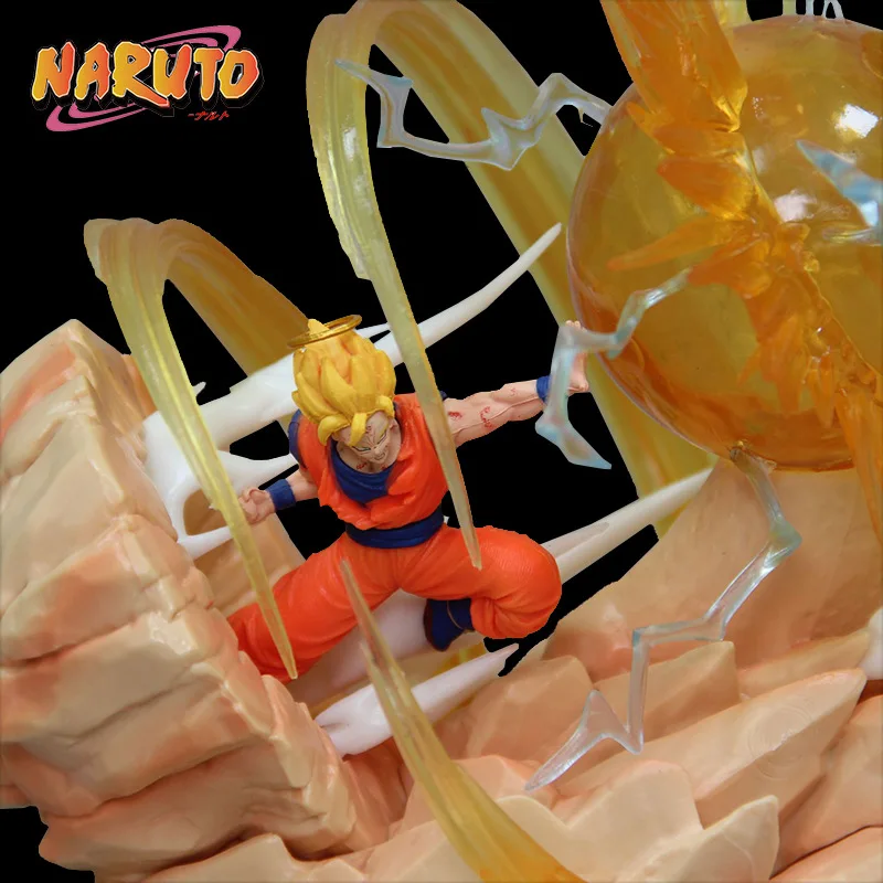 Серии Dragon Ball GK ручной Wukong VS Magic Bay Super Saiyan Can Shine Аниме периферийные модели статуи