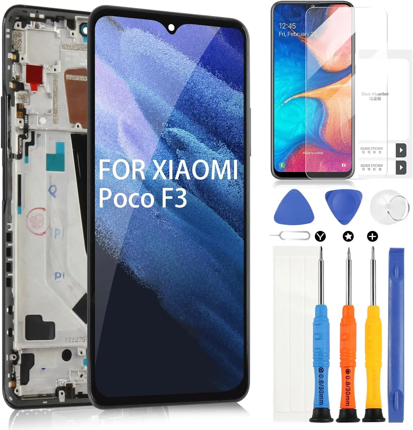 ARSSLY-LCD дисплей для Xiaomi Poco F3 сенсорный экран в сборе M2012K11AG