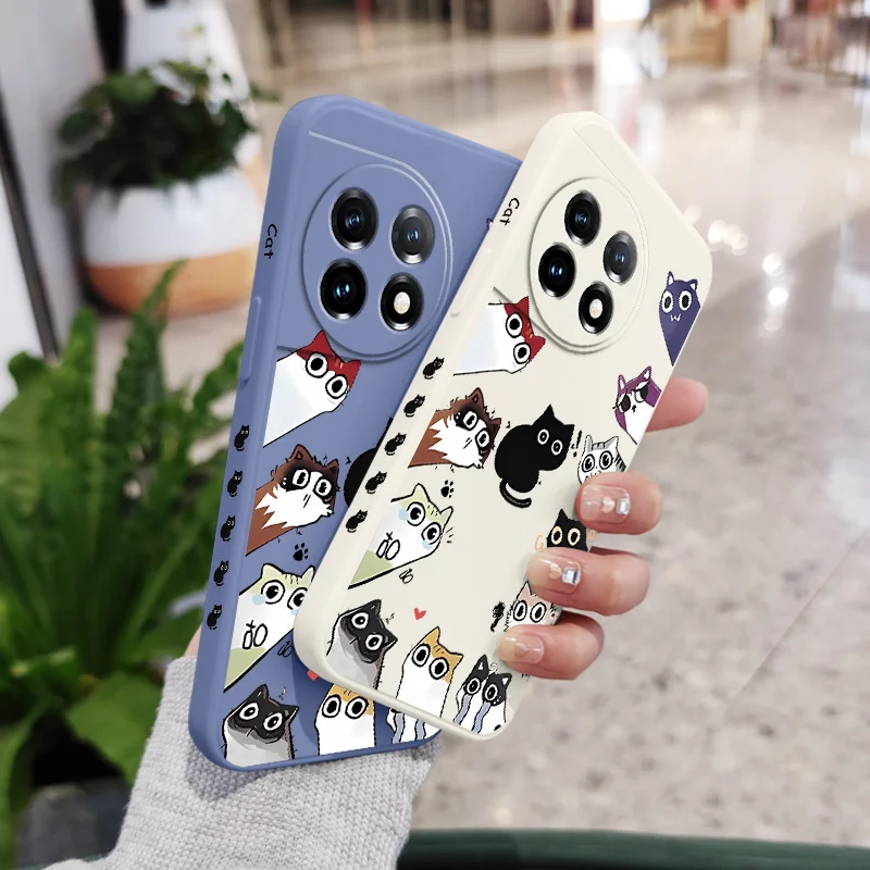 Чехол для телефона Watch Calico Oneplus 12 12R 11 11R 10 10R 10T 9R 9RT 9 8T 8 7 7T Pro 5G жидкий силиконовый