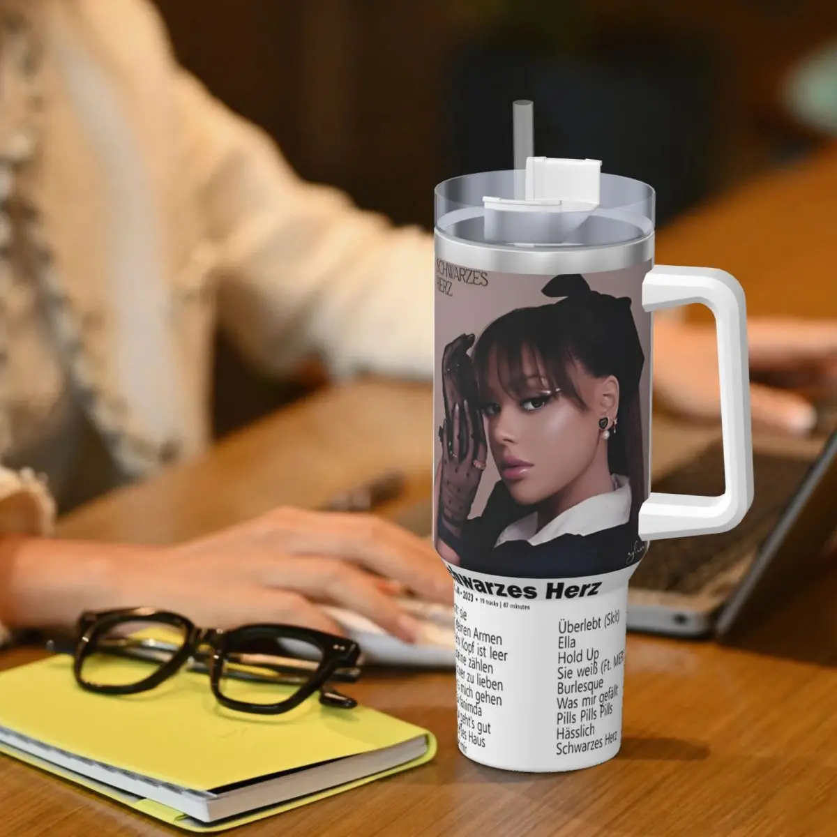 Ayliva Cool Singer Tour 2024 Hannover Tumbler Cold and Hot Water Bottle Keep Heat Stainless Steel Thermal Mug