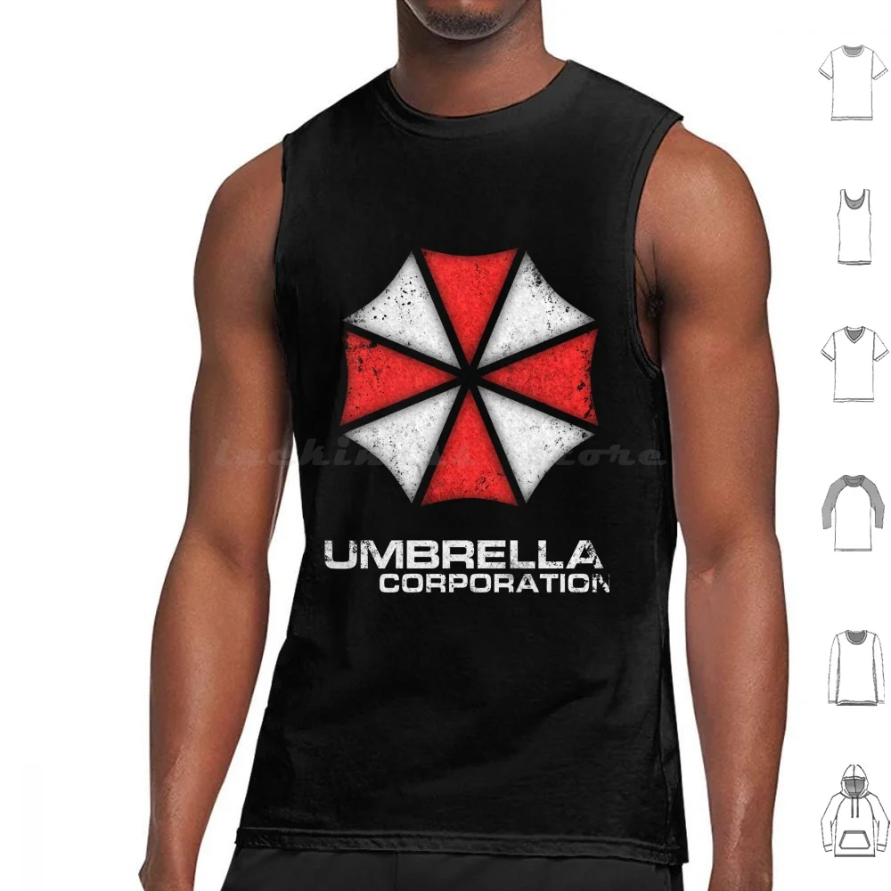 

Винтажные майки Umbrella Corp, хлопковые топы с принтом, для видеоигр, для аварии и зомби