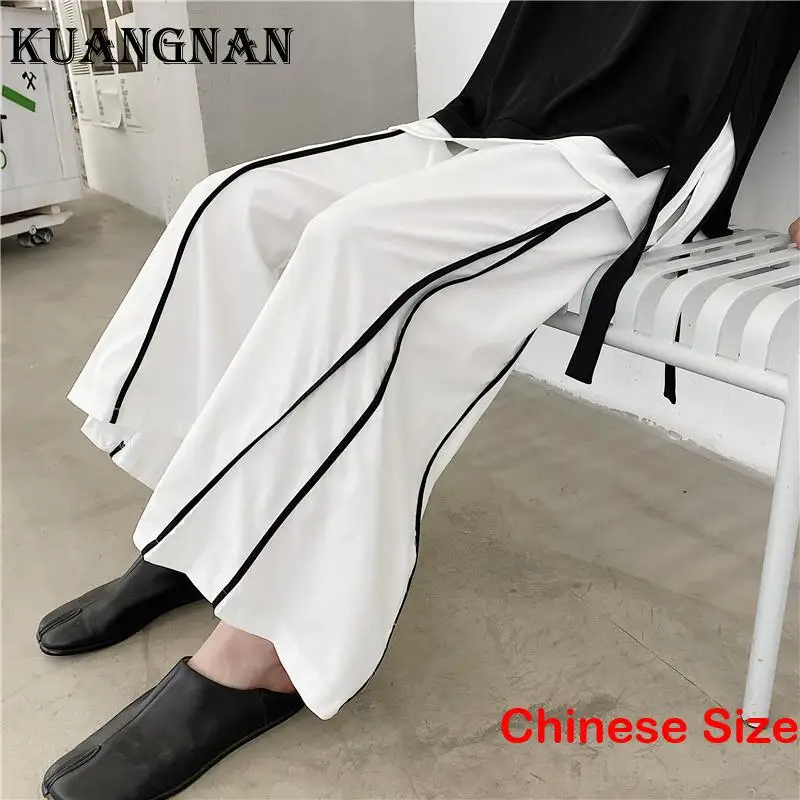 

KUANGNAN Wide Leg Pants Sweatpants Wear to Work Luxury Clothing Sale Menswear Trousers Male Korean Streetwear Japanese 2XL 2023