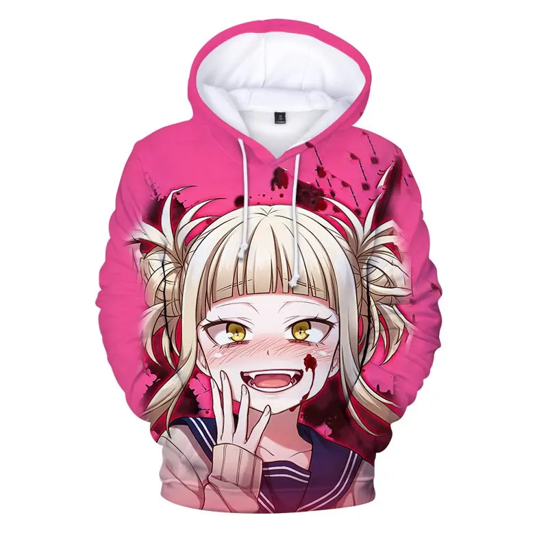 

My Hero Academia Hoodie Hip Hop Anime Himiko Toga cosplay costume Pullovers Tops Boy girls kids Clothes Himiko Toga Sweatshirt