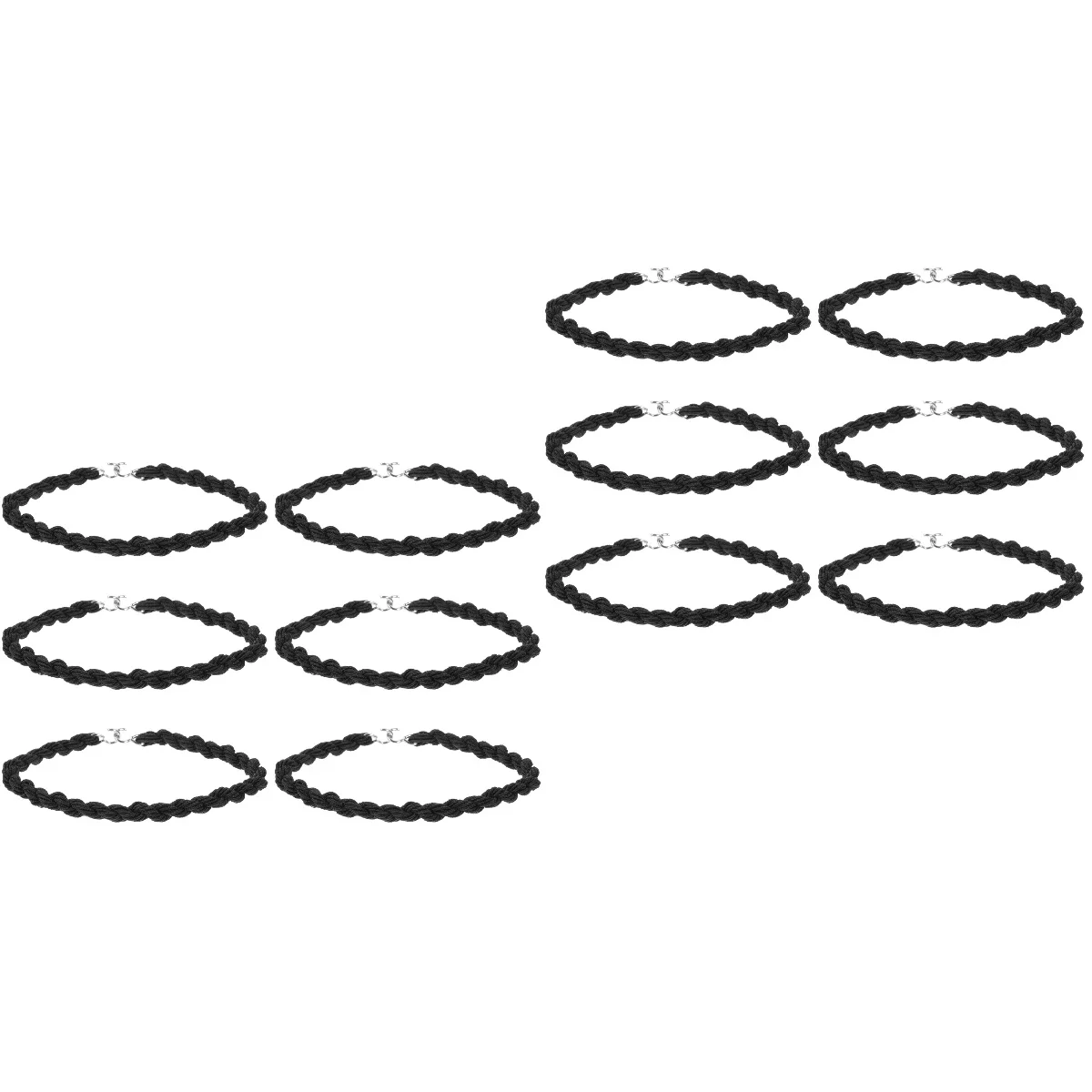 

Леггинсы для кемпинга, 6 пар, ремешок для брюк, черный эластичный ремешок, плетеные открывающиеся лодыжки