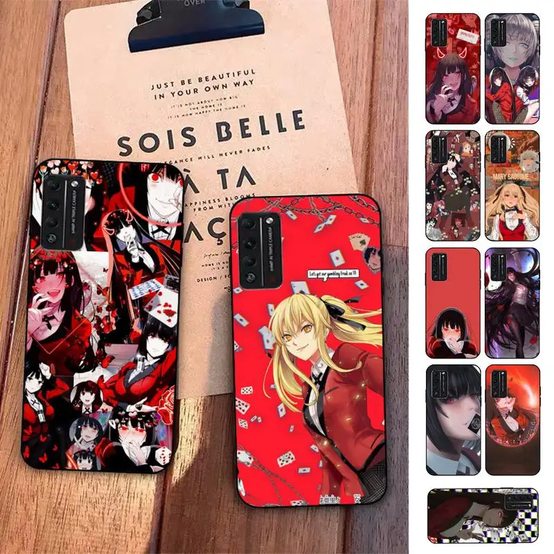 

Japanese Anime Kakegurui Jabami Yumeko Phone Case for Huawei Honor 10 i 8X C 5A 20 9 10 30 lite pro Voew 10 20 V30