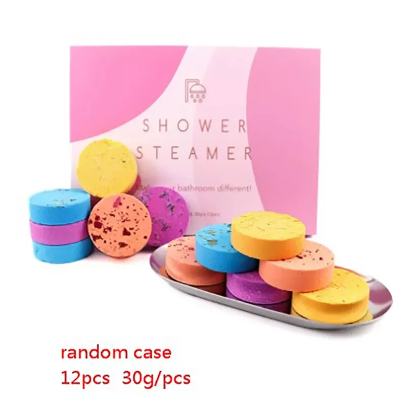 New in Steamers Aromatherapy Bath Gifts For Women 12Pack Tablets Stress Relief Aromatherapy Essential Oil Bath Tablets free ship