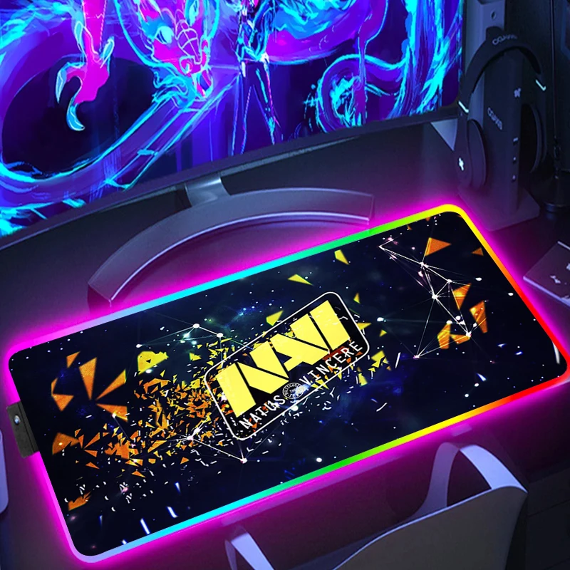 

Rgb Mouse Pad Gaming Navi Natus Pc Gamer Accessories Backlit Mat Backlight Mousepad Xxl Desk Protector Keyboard Large Anime Mice