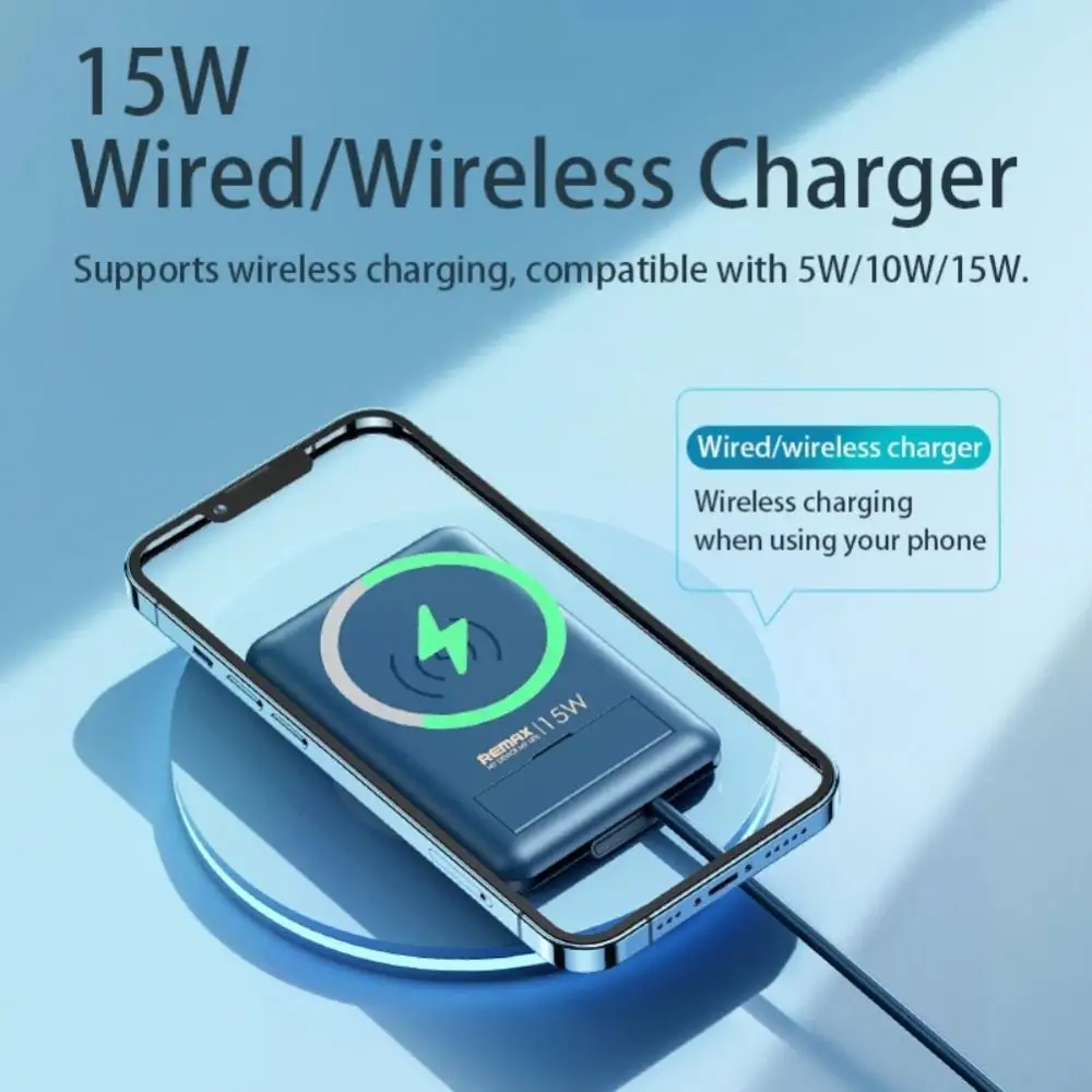 

Data Cable Storage Box 15w Wireless Charger Cell Phone Holder 6in1 For Iphone Huawei Xiaomi Type C Charge Cable Set For Phone