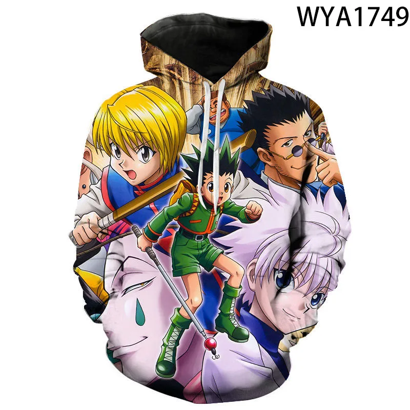 

Мужские и женские толстовки Hunter X Hunter Аниме 3D печатная уличная одежда Модные свитшоты пуловеры повседневные топы