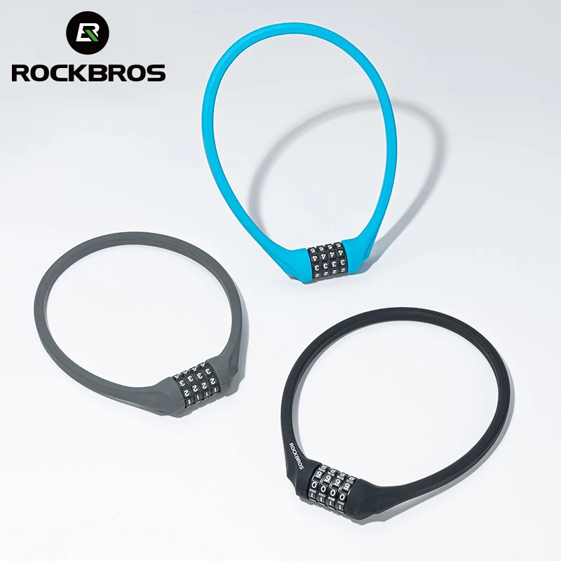 

Замок Rockbros универсальный портативный, стальная защита от кражи, 4-значный замок для горных велосипедов