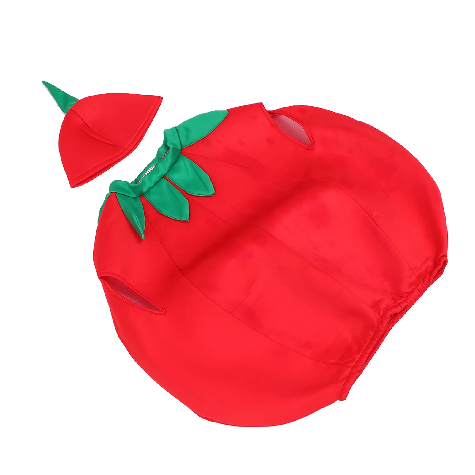 

Tomato Kids Clothes Baby Stage Cosplay Costumes Hat Dress Festival Unisex Props Men Women