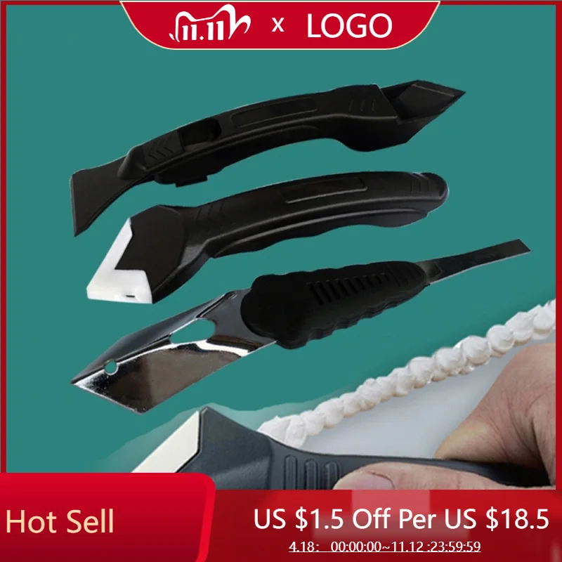 

Многофункциональный силиконовый герметик с гладкой поверхностью, набор инструментов для чистки плитки и пола