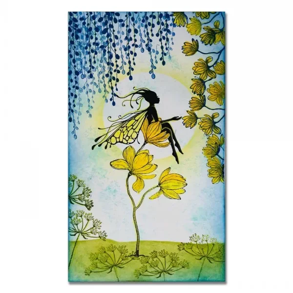 Ремесленная распродажа фея одуванчики мини-цветы прозрачные штампы открытка