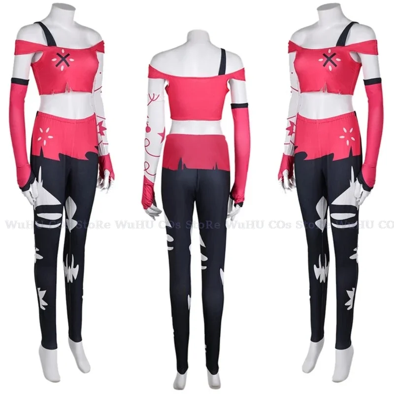 Костюм для косплея аниме hazbin Cherri Bomb необычный женский костюм отеля красные