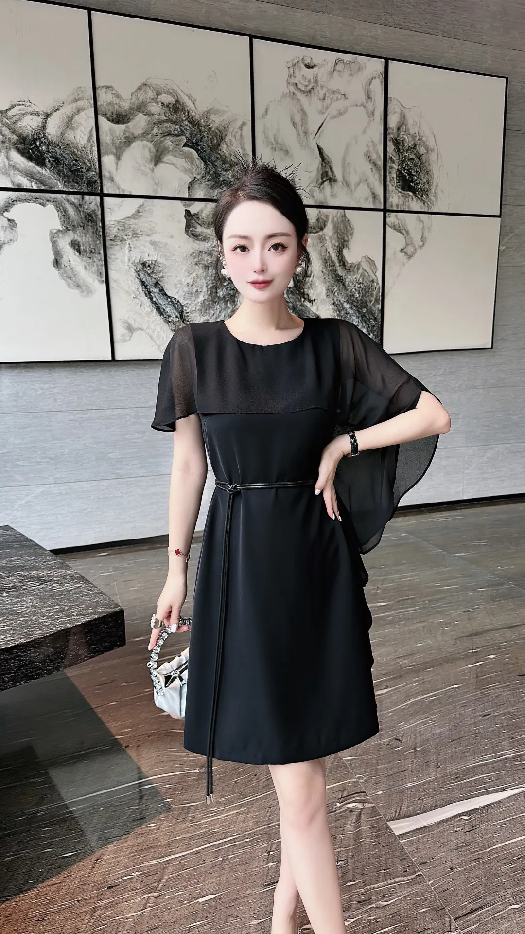 

2023 Spring/Summer Fashion New Women's Clothing Elegant Lapel Dress 0704