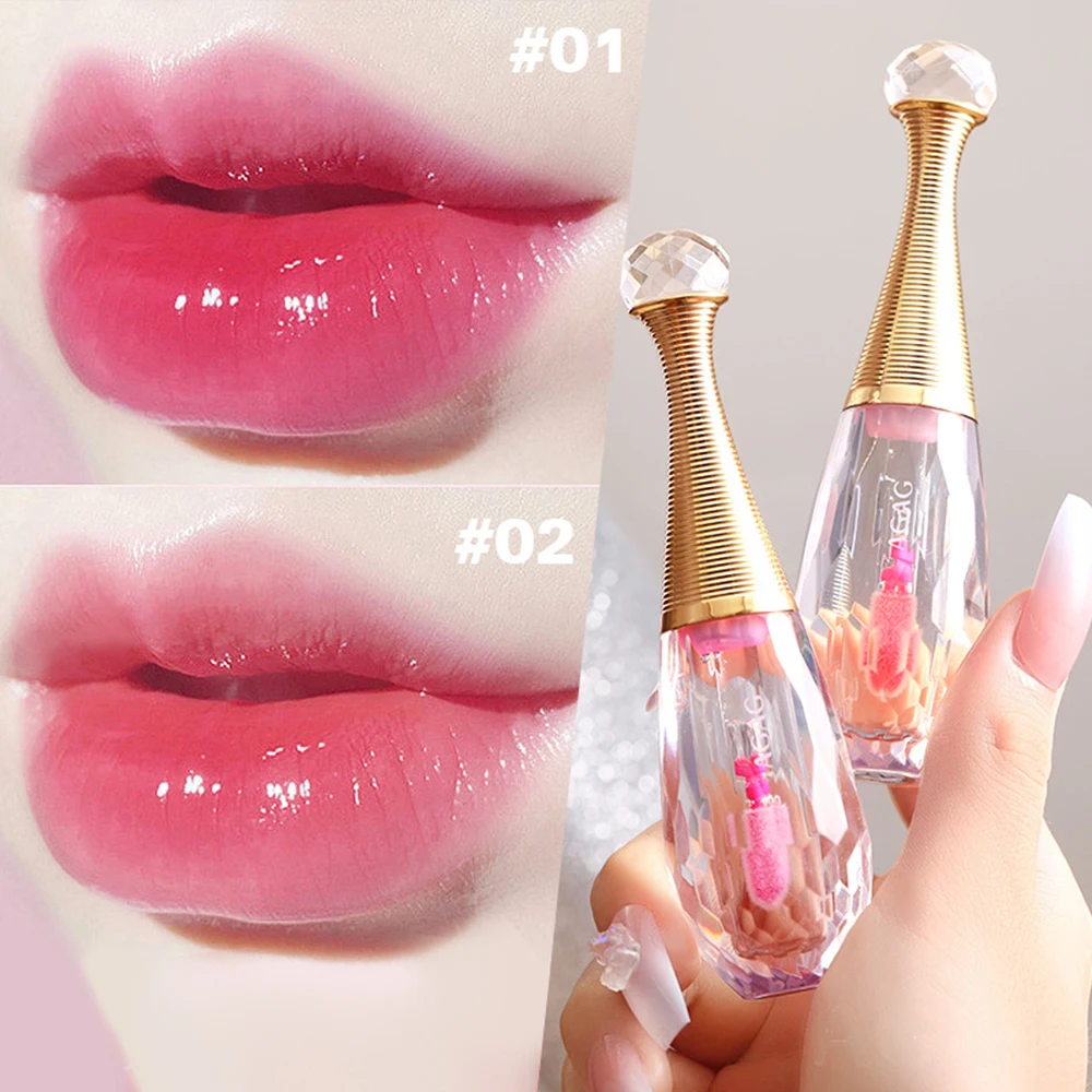 

Crystal Color Changing Lip Gloss Transparent Temperature Change Lipstick Moisturizing Lasting WaterProof Lip Glaze Cosmetics