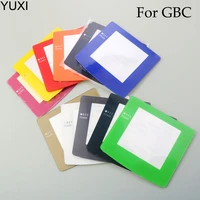 yuxi 10pc for gbc replacement colors screens for gameboy color gbc console parts accessories plasticglass mirror lens cover