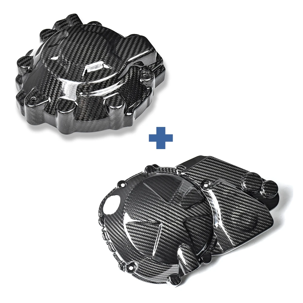 

Для BMW S1000RR 2019-2025 S1000R M1000R M1000RR 2023 2024, левая крышка генератора из углеродного волокна и правая крышка сцепления, крышка корпуса двигателя