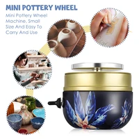 mini pottery wheel machine 1500rpm mini pottery machine electric diy clay tool with tray for adults kids ceramics art
