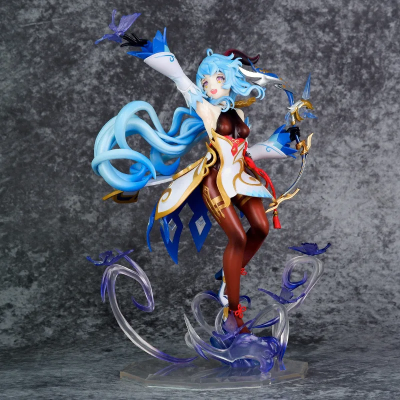 

26.5cm Genshin Impact Game Figure Ganyu Bow and Arrow Beautiful Girl Statue Action Figure Collection PVC Model Doll Gift Toys