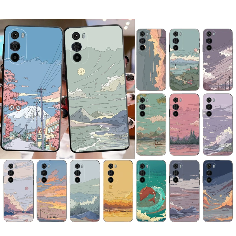 

Scenery Sky Landscape Phone Case for Moto E22i E32 E32S E13 E40 E30 E20 Edge X30 20 Lite 20Pro 30Neo Ultra Fusion E7Power E7Plus