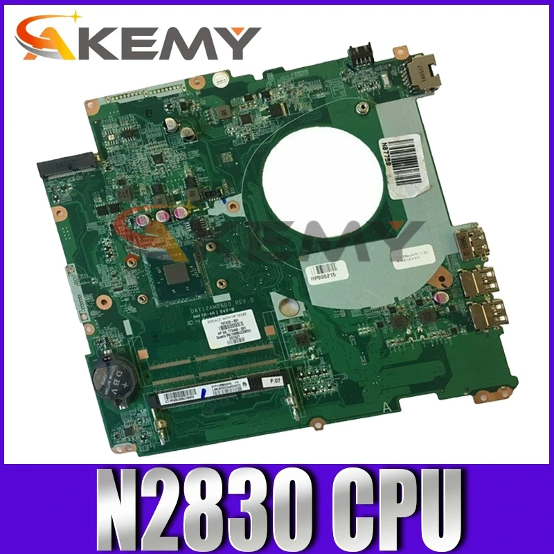 

AKemy Laptop motherboard For HP Pavilion 17-F 17' inch Core N2830 Mainboard 787484-001 787484-501 DAY12AMB6D0 SR1W4