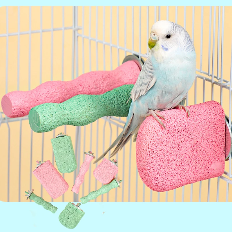 Подставка для попугая птицы смоляные стоячие шлифовальные палочки лапы обрезка