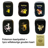 pokemon gold card pack super dream ibrahimovic metal card box pikachu fire breathing dragon card protection clip childrens toy