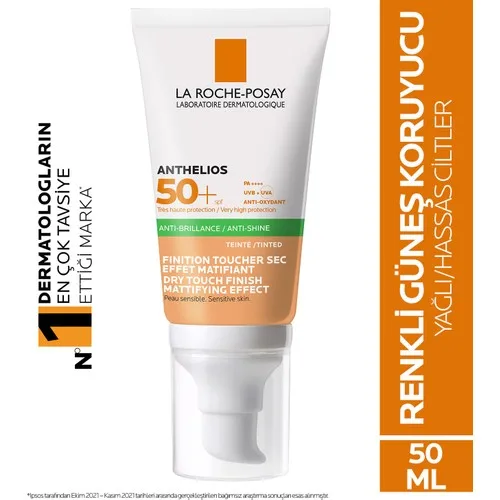 

La Roche Posay of Anthelios Xl Spf 50 + Dry Touch Come-Cream Anti-Shine 50 ml Oily skin
