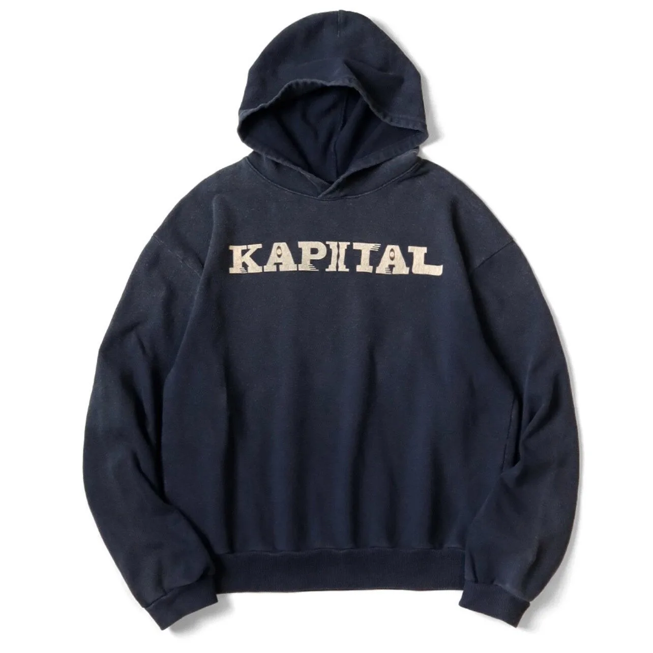 Фото Япония 24AW KAPITAL Hirata Kazuhiro: Теплые хлопковые худи оверсайз с принтом для мужчин №2