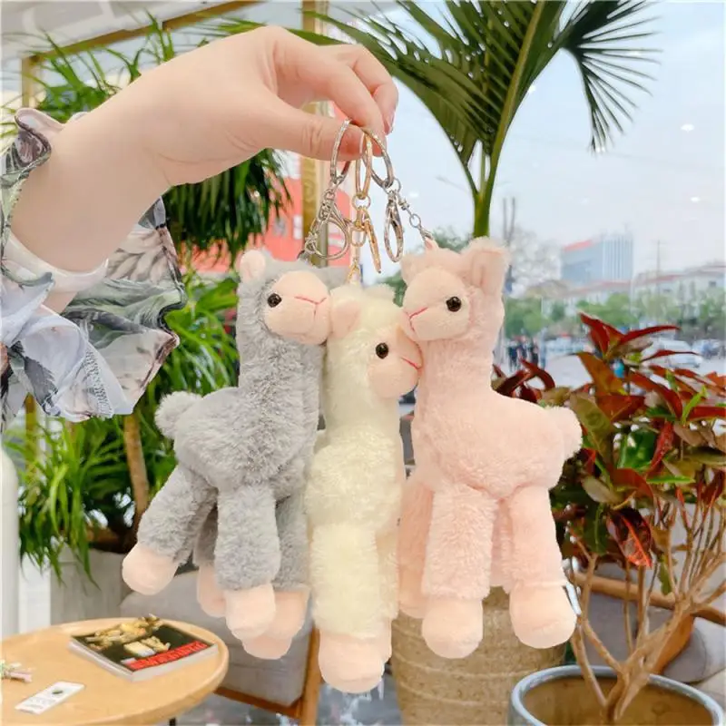 

Cartoon Sheep Doll Keychain Cute Plush Alpaca Pendant Keychains For Fashion Jewelry Women Girls Bag Key Ornament Accessories