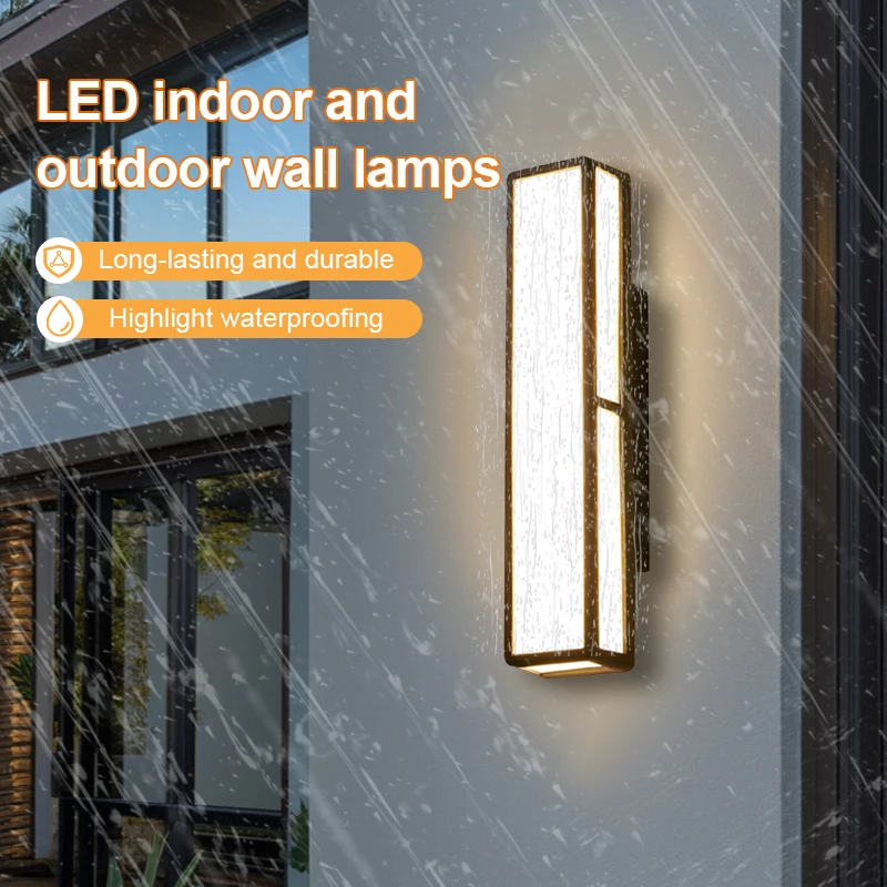 

LED настенный светильник черный алюминиевый IP65