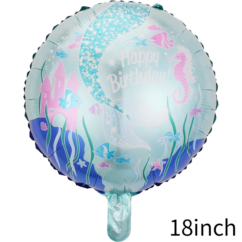 

Воздушный шар с изображением русалки, медузы, фольгированный воздушный шар, латексный набор с русалкой, подводная тема, день рождения, свадьба, украшение для детского душа, 3 шт.