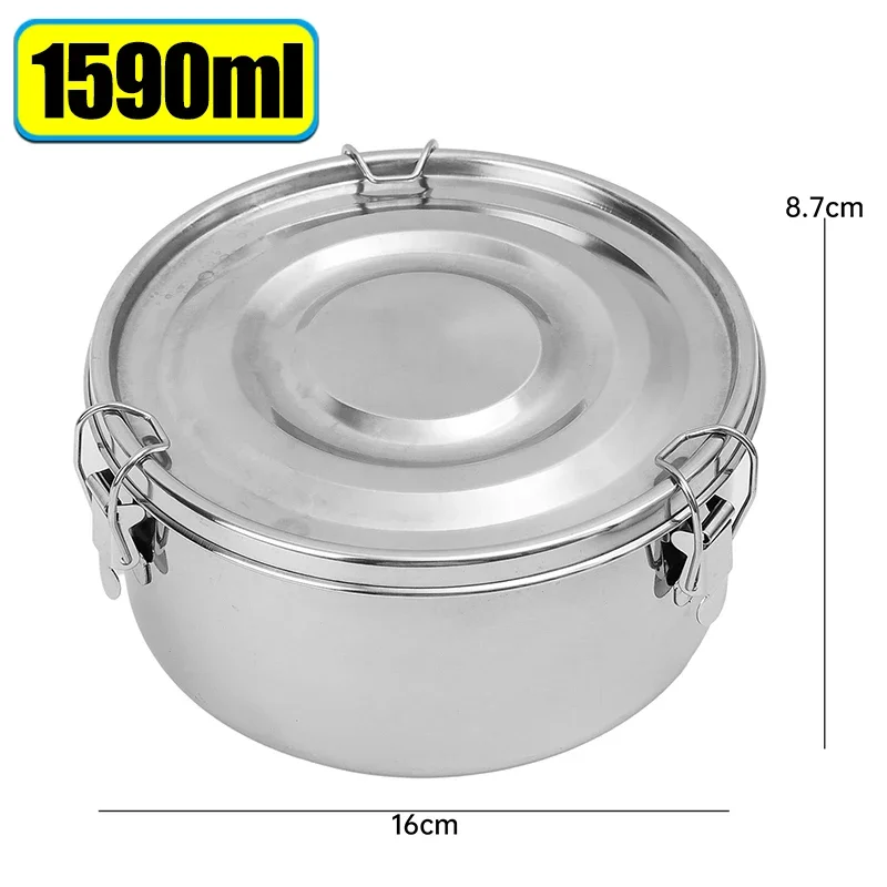 

Ланч-бокс из нержавеющей стали круглой формы