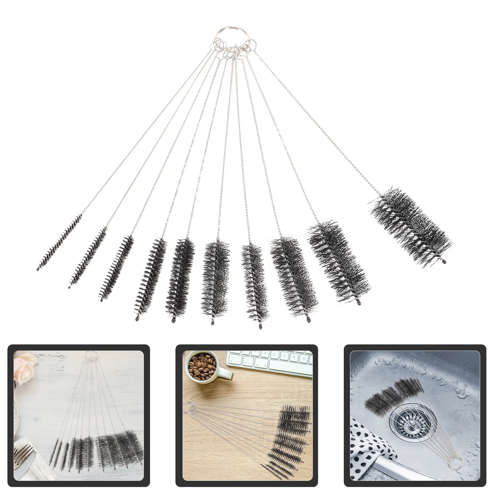 Hummingbird Bottle Cleaner Cleaning Tiny Washing Bottles Neck Narrow Straw Mini Tube Nylon Bird Baby Brushes Parts