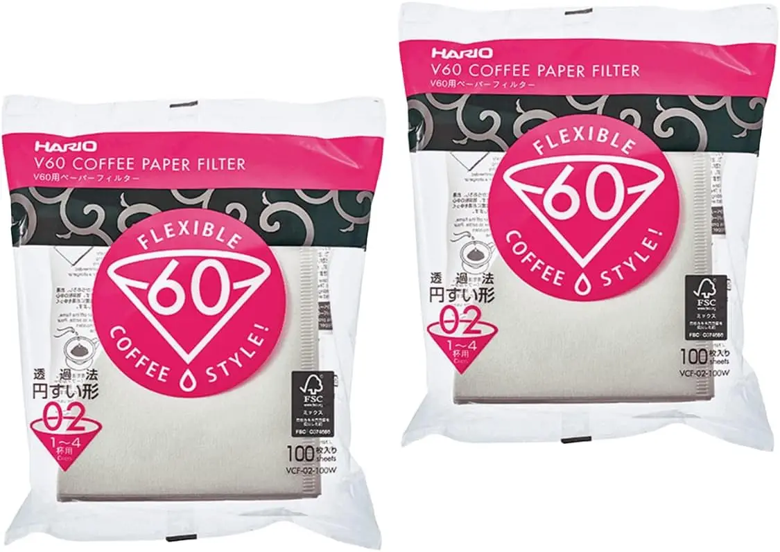 

Filtro Para Cafeteira V60 Tamanho 02 Branco 200 Unidades