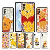 anime winnie the pooh cute case for oneplus nord 2 ce 5g 9 9pro 8t 7 7ro 6 6t 5t pro plus silicone soft black phone cover capa