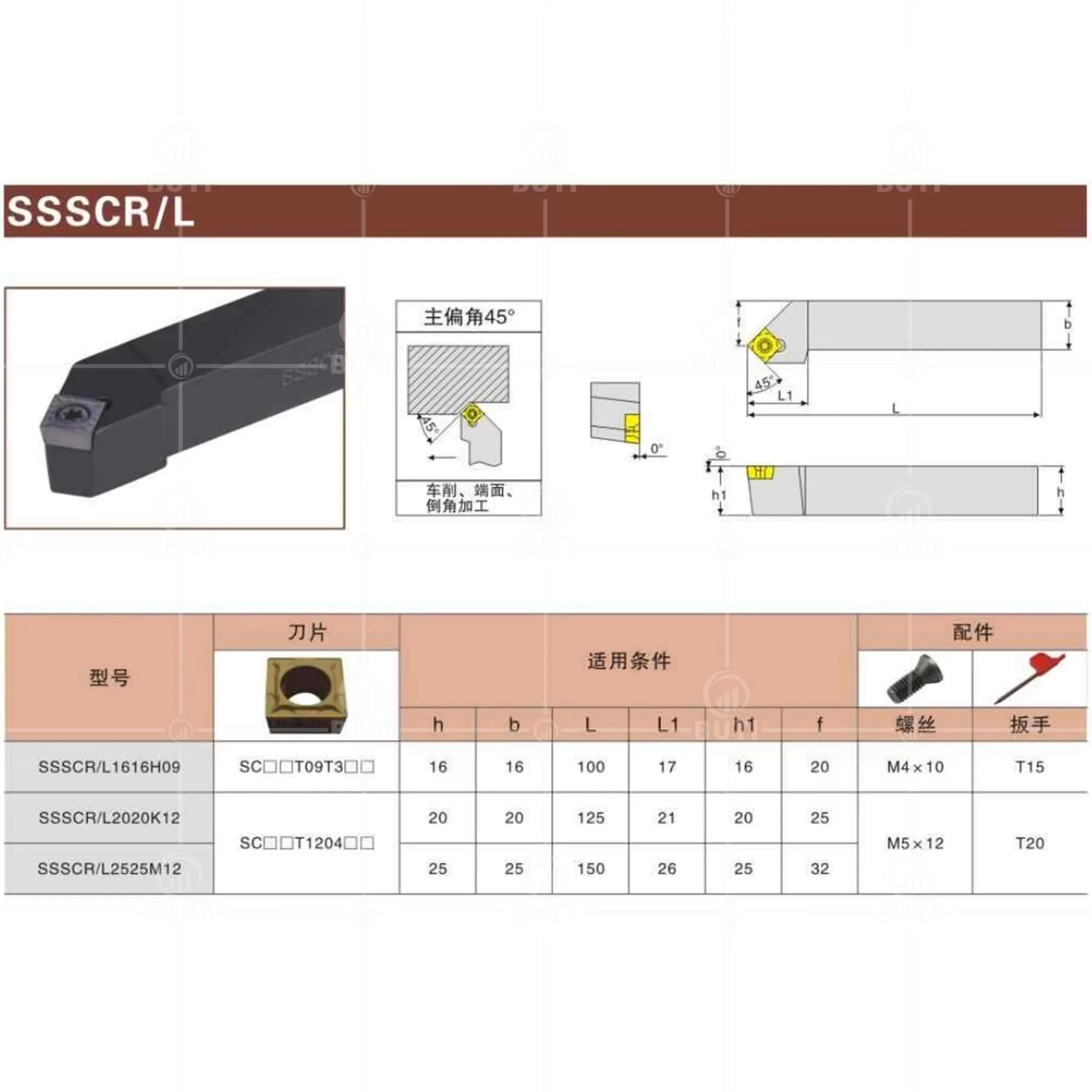 DESKAR 100% Оригинальный SSSCRSSSCL1212H09 1616H09 2020K09 2525M09 2525M12 Наружный токарный инструмент, держатель для токарного инструмента, режущие инструменты (art.: 3920dbb648adb) - 3920dbb648adb