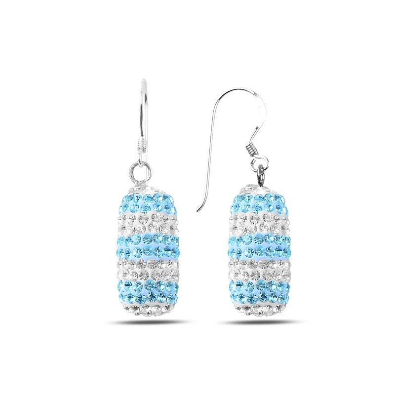 

Silver 925 Sterling Zircon Cubic Zirconia Dangle Earrings
