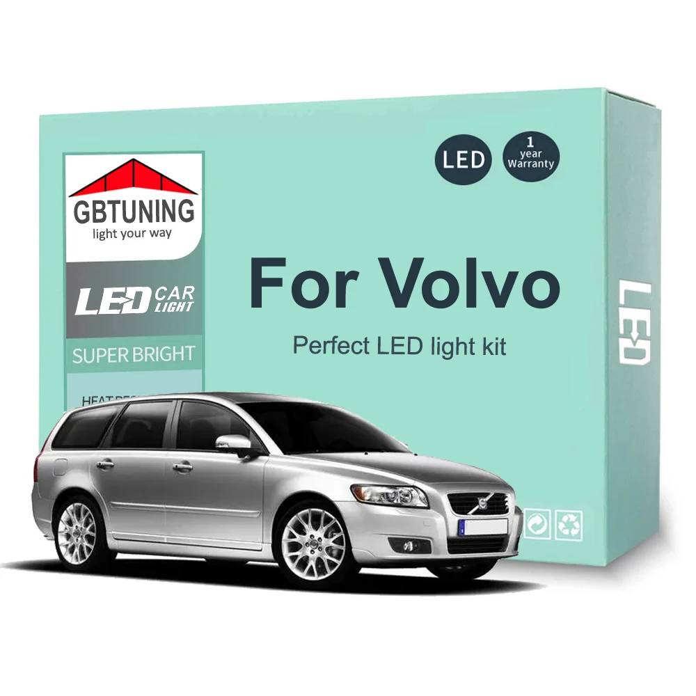 LED Interior Light Bulb Kit For Volvo V70 V50 V60 XC60 XC70 XC90 C30 C70 S40 S60 S70 S80 S90 Car Dome Vehicle Trunk Lamp Canbus