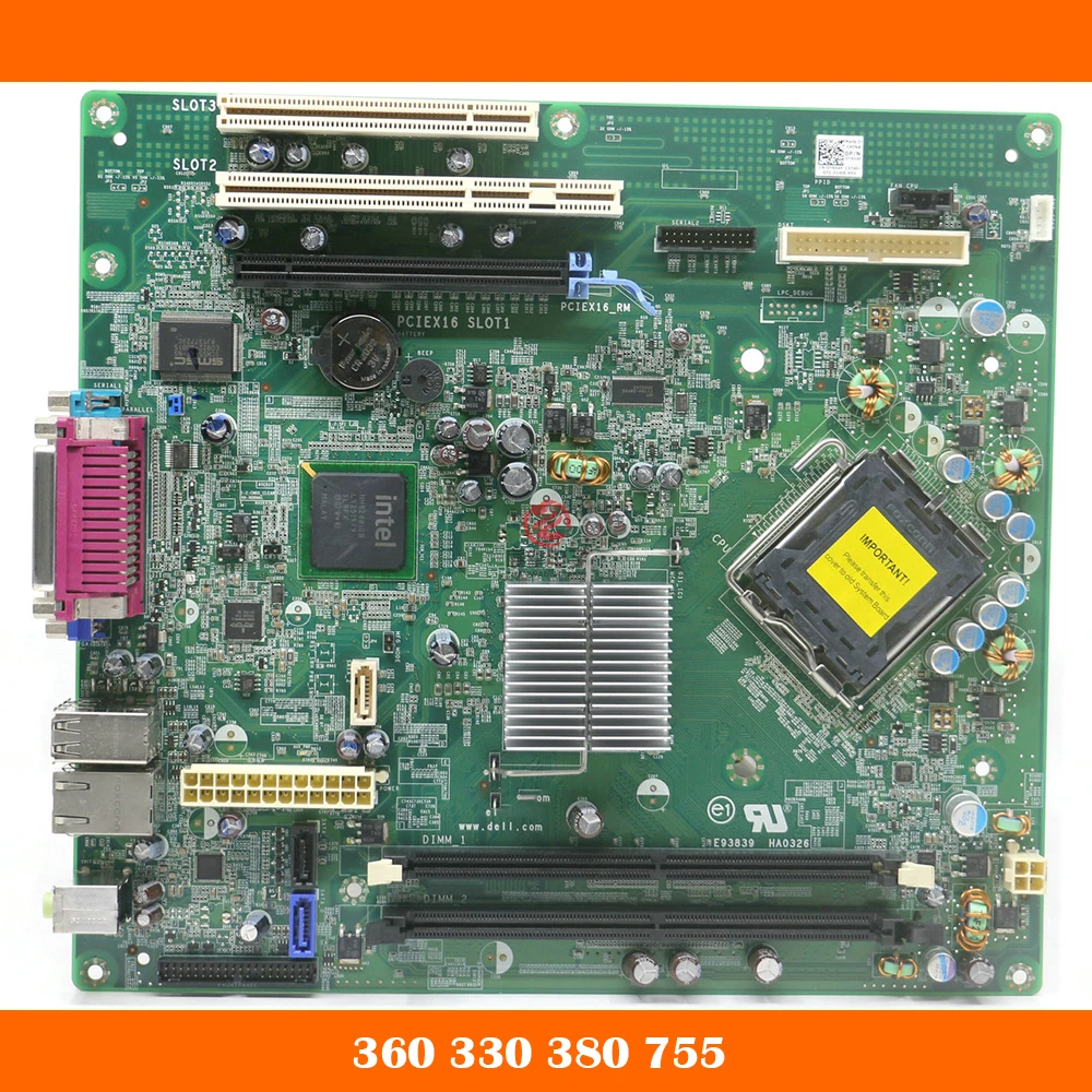 High Quality Desktop Motherboard for DELL 360 330 380 755 KP561 T656F DR845 0T656F Fully Tested