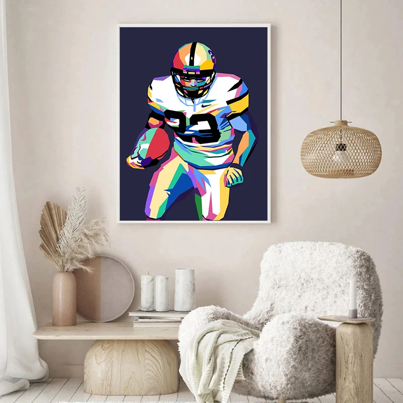 Поп-картина по американскому футболу постер на холсте для спортсменов настенные