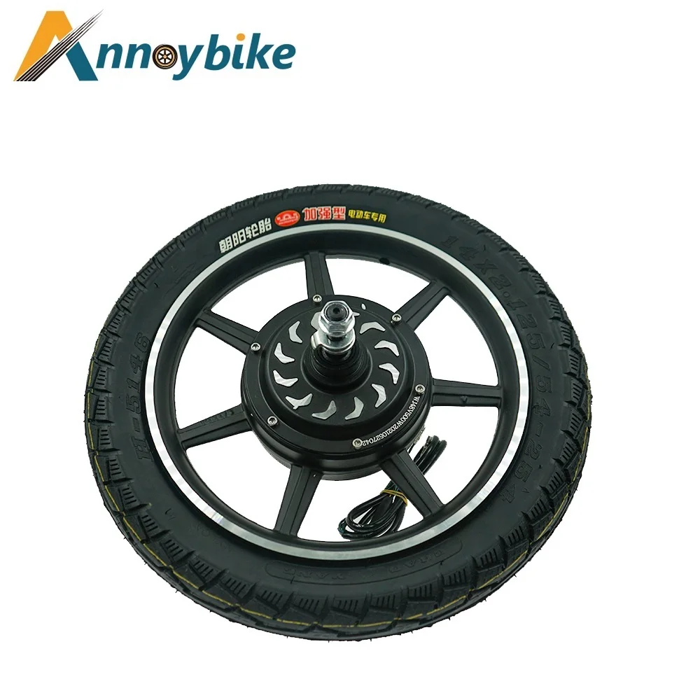 

Electric Bicycle 14 Inch 24V/36V/48V 350W/500W Electric Scooter Brushless Gearless DC Disc Brake Bicicleta Easy Install Motor